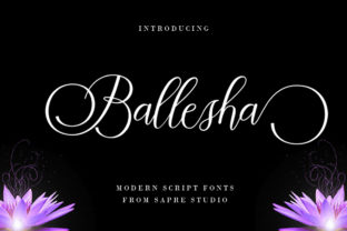 Ballesha: A Refined Script Font for Modern Web Design