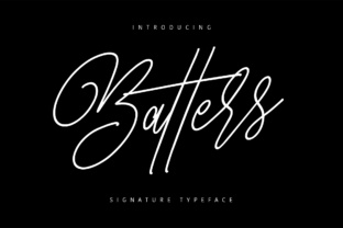 Batters: A Handcrafted Script Font That Elevates Your Brand