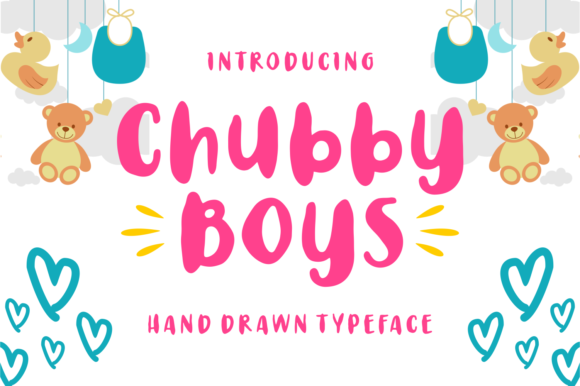 Chubby Boys: A Playful Hand-Drawn Typeface for Editorial Design