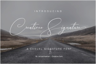 Creative Signature: A Handwritten Typeface That Feels Like Real Ink