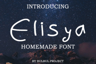 Elisya: A Handmade Script Font That Feels Like a Thoughtful Pause