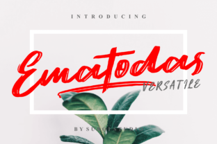 Ematodas Handwritten Brush Font for Editorial Projects