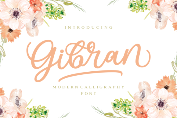Gibran: A Modern Calligraphy Font with Elegant Swashes