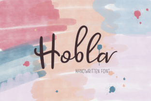 Hobla: A Warm Handwritten Font That Feels Like Home on Handmade Products