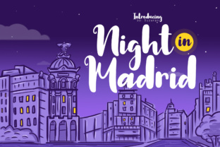 Night in Madrid: A Vibrant Display Font for Bold Brand Moments