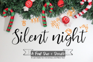 Silent Night Duo: A Handwritten Script Font for Crafters & Sellers