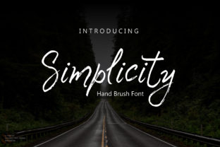 Simplicity – A Dirty Brush Font That Makers Will Love