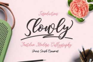Slowly: A Handwritten Calligraphy Font for Elegant Branding