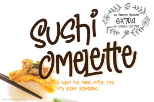 Sushi Omelette: A Playful Font for Small Business Branding