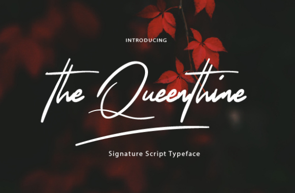 The Queenthine: A Script Font That Elevates Campaign Design